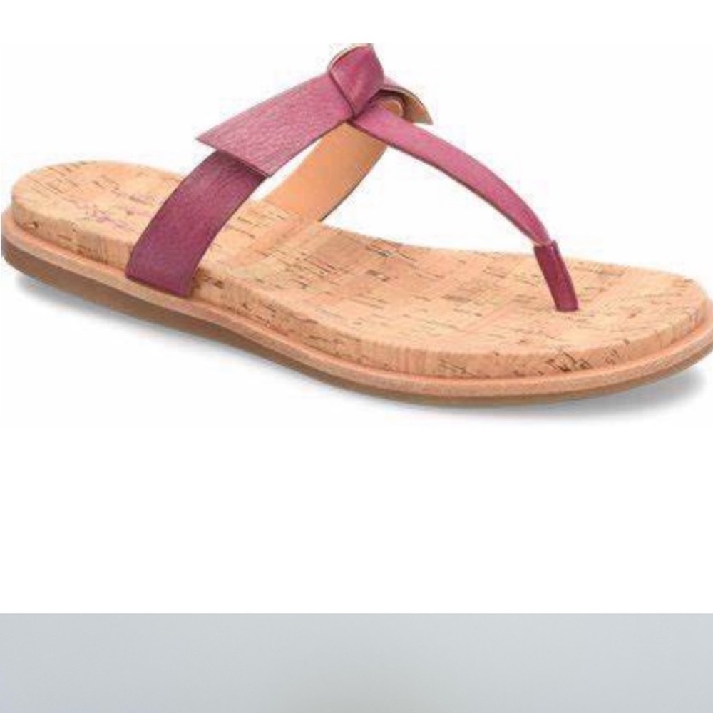 Kork-Ease Purple Leather Blake T-Strap Sandal Size 6
